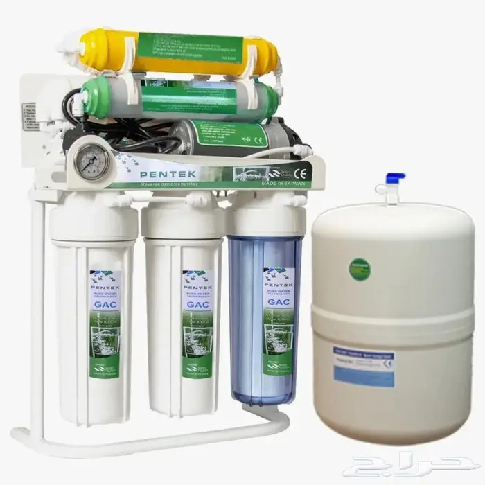 تركيب فلتر تحلية 7 مراحل تايواني أمريكي ستاند وساعة 2