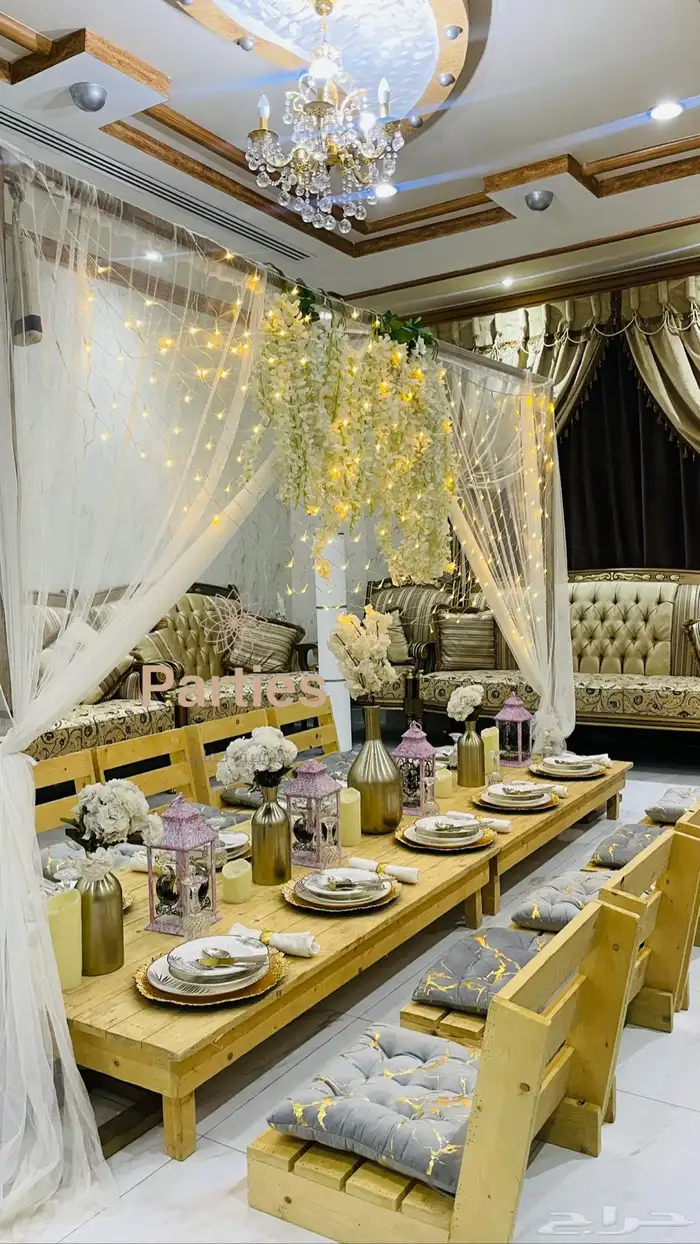 تاجير جلسات اراضية - طاولة طعام - طاولة استقبا 0