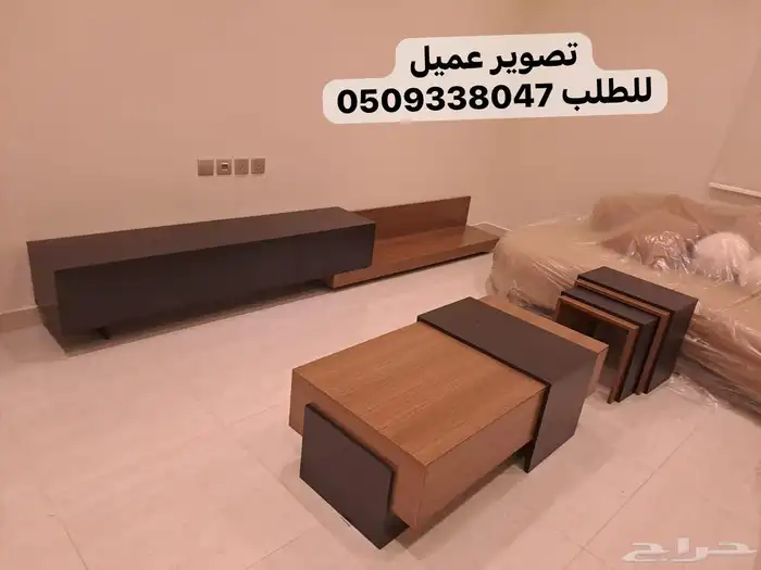 طاولات تلفزيون معلقه وارضية شحن  مجانا 6