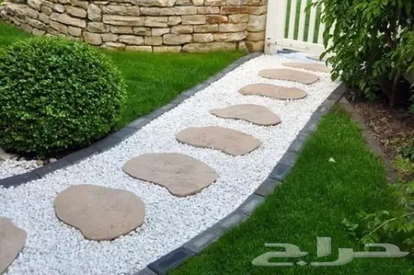 بحص ابيض حجر ابيض زينة كسر الرخام 5
