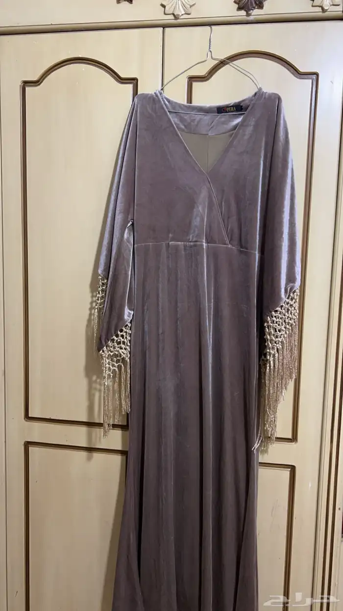 فستان مخمل مقاس 42 قماش استرتش 1