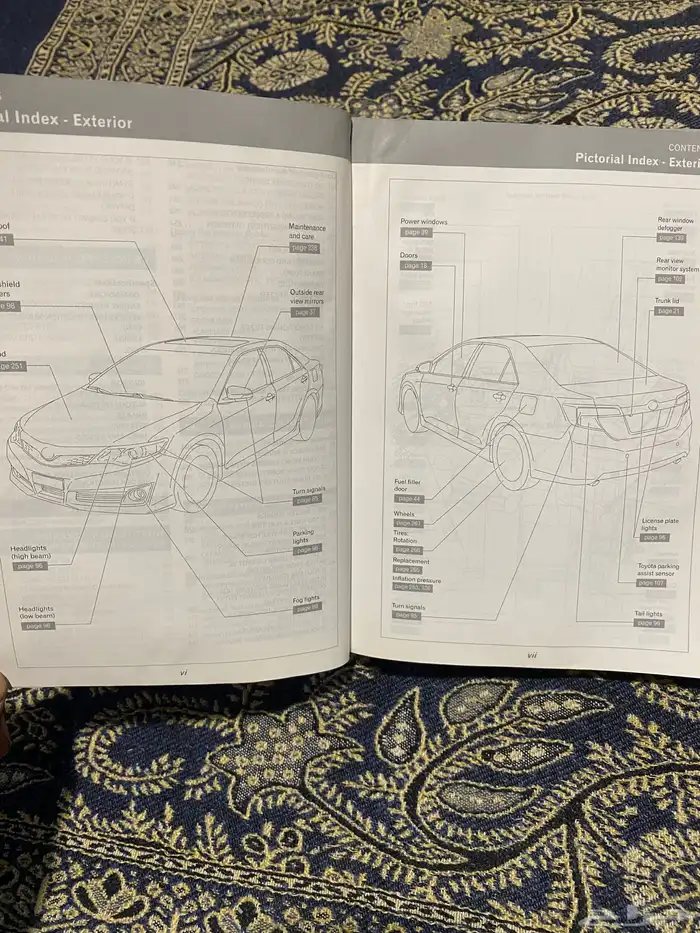دفتر وكالة كامري موديل 2012 - 2015 3
