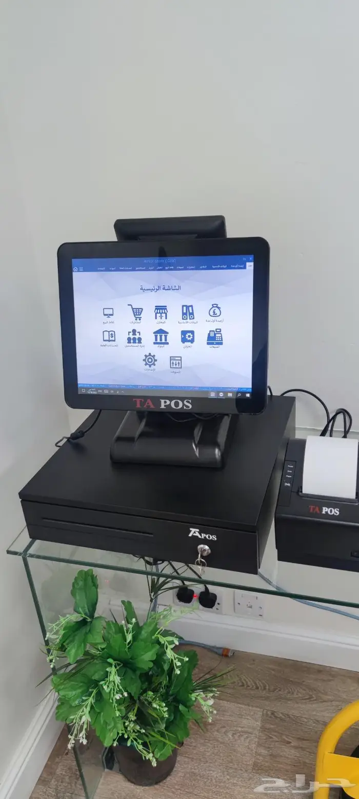 كاشير تموينات كاشير مطعم كاشير متنقل سحابي ميزان باركود كوفي 0