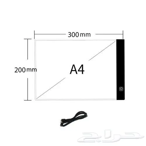 لوحة نسخ وتعلم الرسم والكتابة للاطفال بإضاءة Led 4