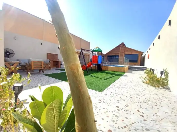 شاليه بسخان للايجار في شمال جدة استراحه شاليهات استراحات 24