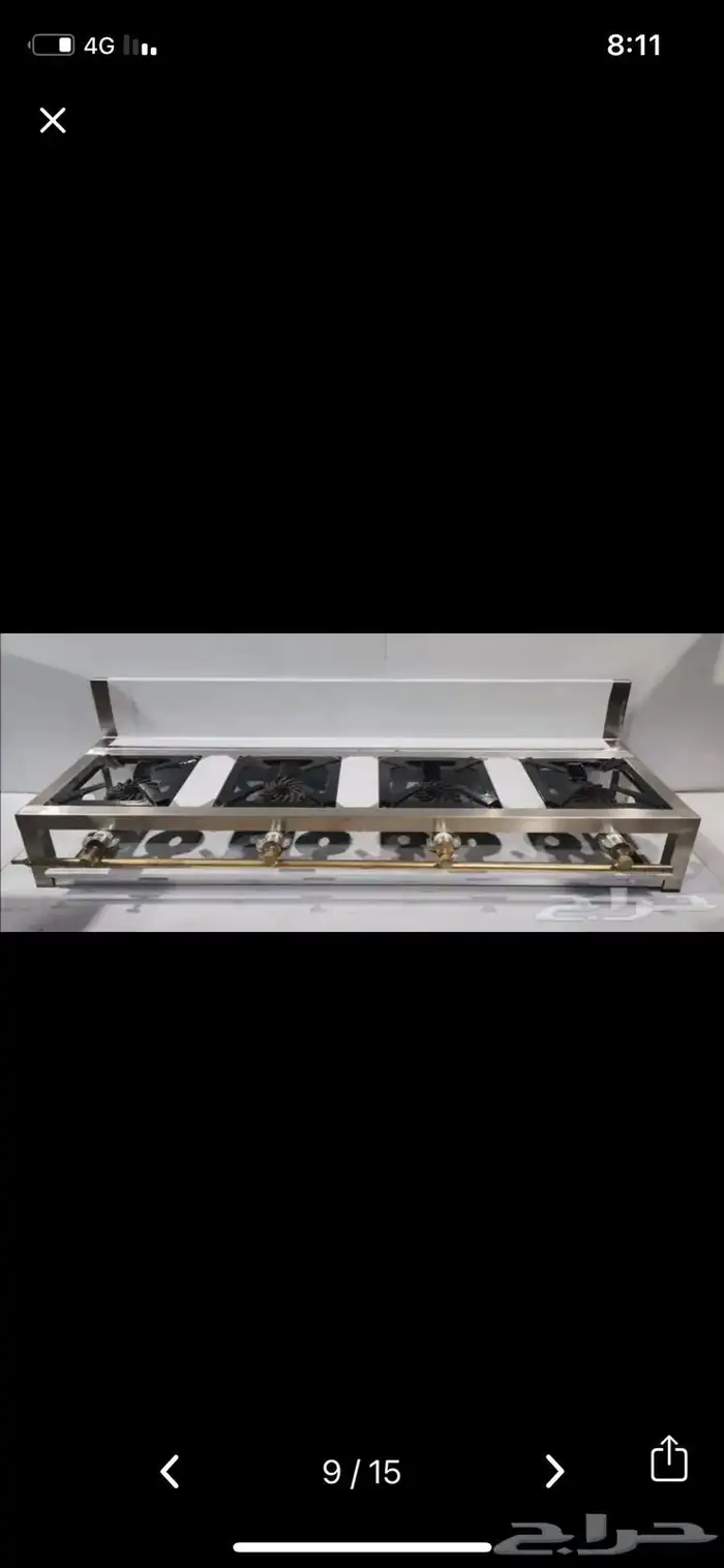 مركب غاز استيل معدات مطاعم اعمال استيل فرن غاز مركب استراحة 0