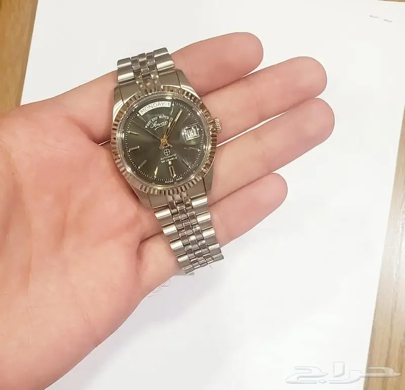 ساعة وست اند ام صليب مينا اخضر اصدار المملكة 5