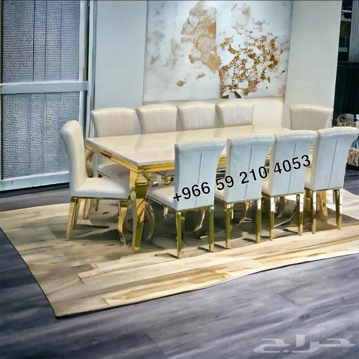 طاولات طعام رخام الشكل الجديد 0