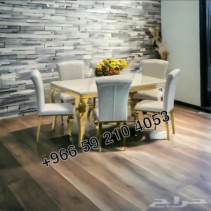 طاولات طعام رخام الشكل الجديد 2
