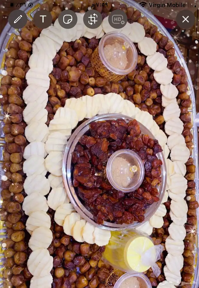 صواني تمر ومضير وسمن للمناسبات 8