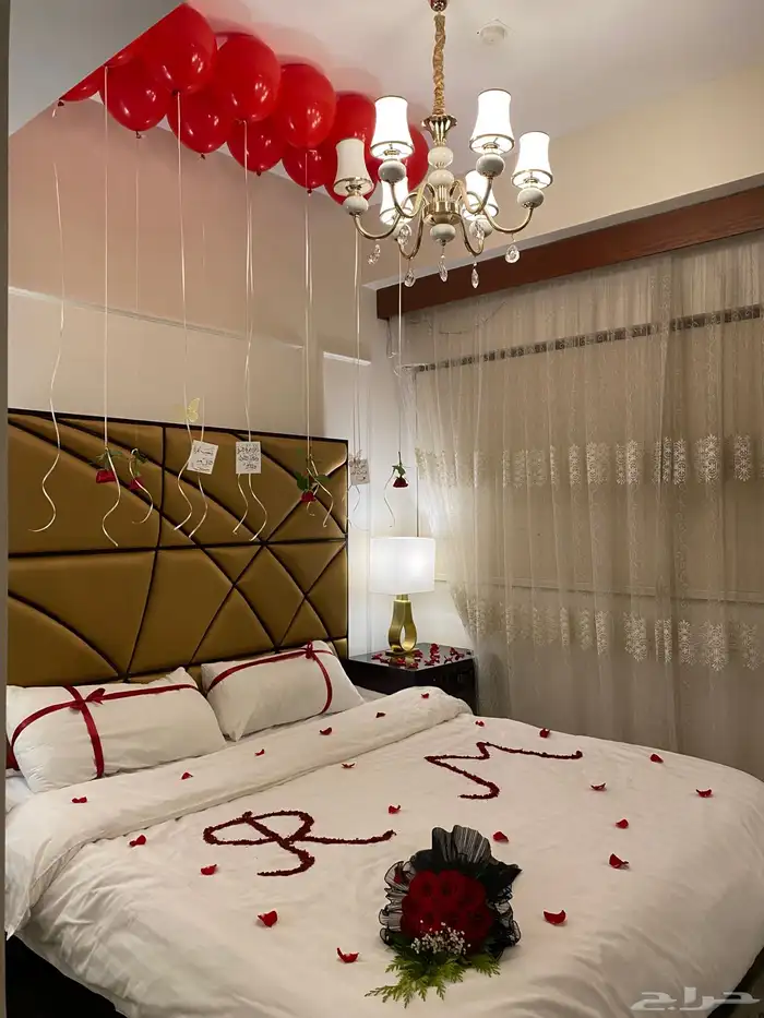 تنسيق غرف عرسان وذكرى زواج 12