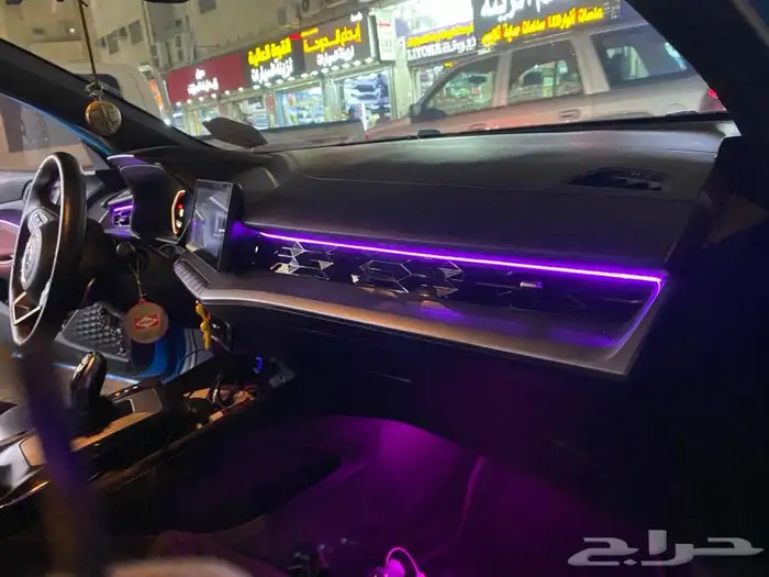 تركيب لد داخلي على سيارة mg 2024 8