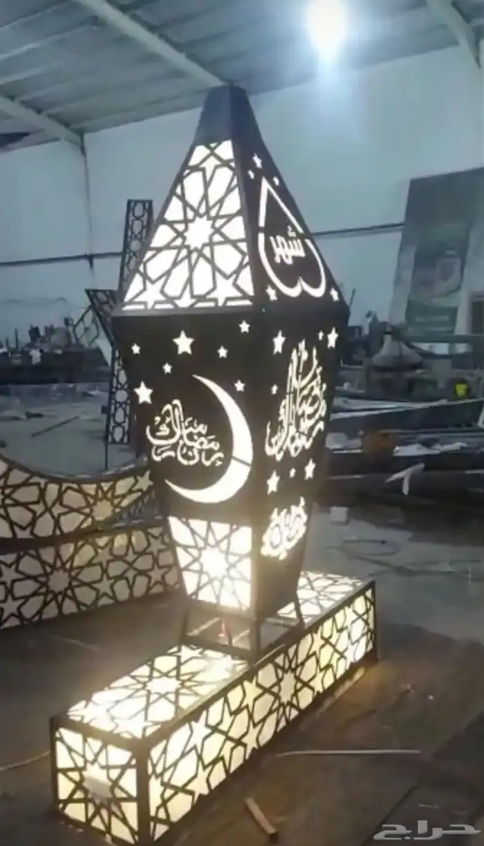 مجسمات رمضان كل الاشكال حديد قص ليزر 11