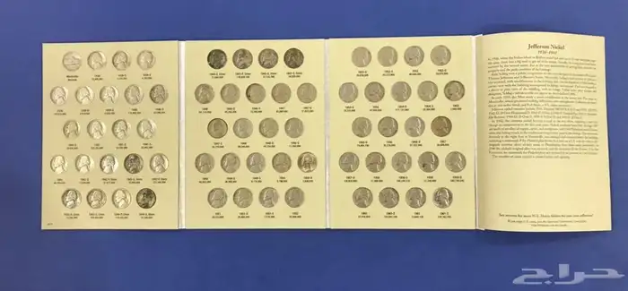 مجموعه جيفرسون للنيكل الامريكي في 3المبومات 4
