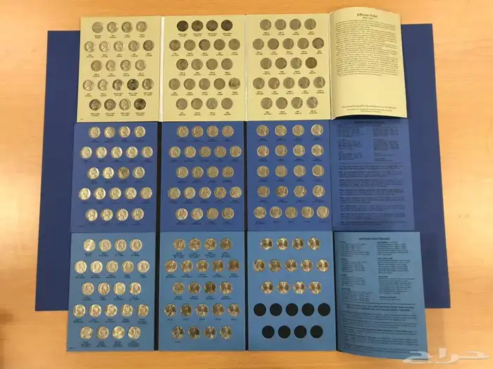 مجموعه جيفرسون للنيكل الامريكي في 3المبومات 2