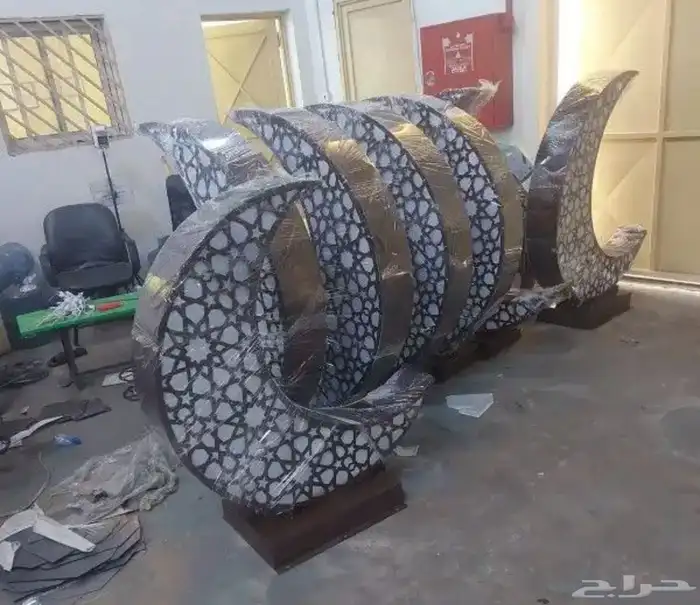 مجسمات رمضان كل الاشكال حديد قص ليزر 54