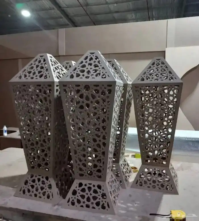 مجسمات رمضان كل الاشكال حديد قص ليزر 3