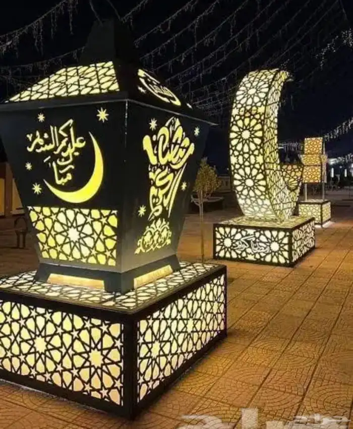 مجسمات رمضان كل الاشكال حديد قص ليزر 59