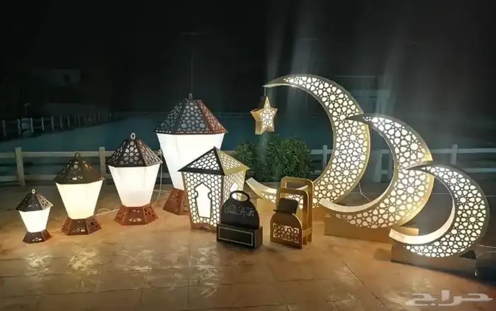 مجسمات رمضان كل الاشكال حديد قص ليزر 2