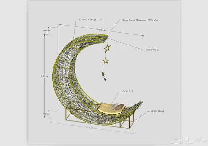 مجسمات رمضان كل الاشكال حديد قص ليزر 51