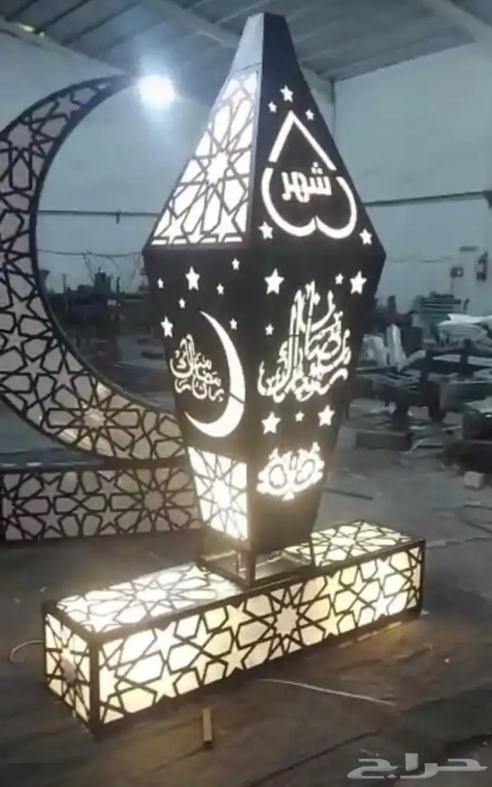 مجسمات رمضان كل الاشكال حديد قص ليزر 39