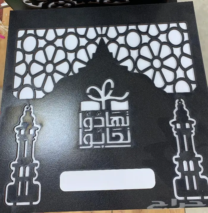علب خشب -كرتون للحلويات -عود -عطور- ليزر -وأكريليك مباخر 9