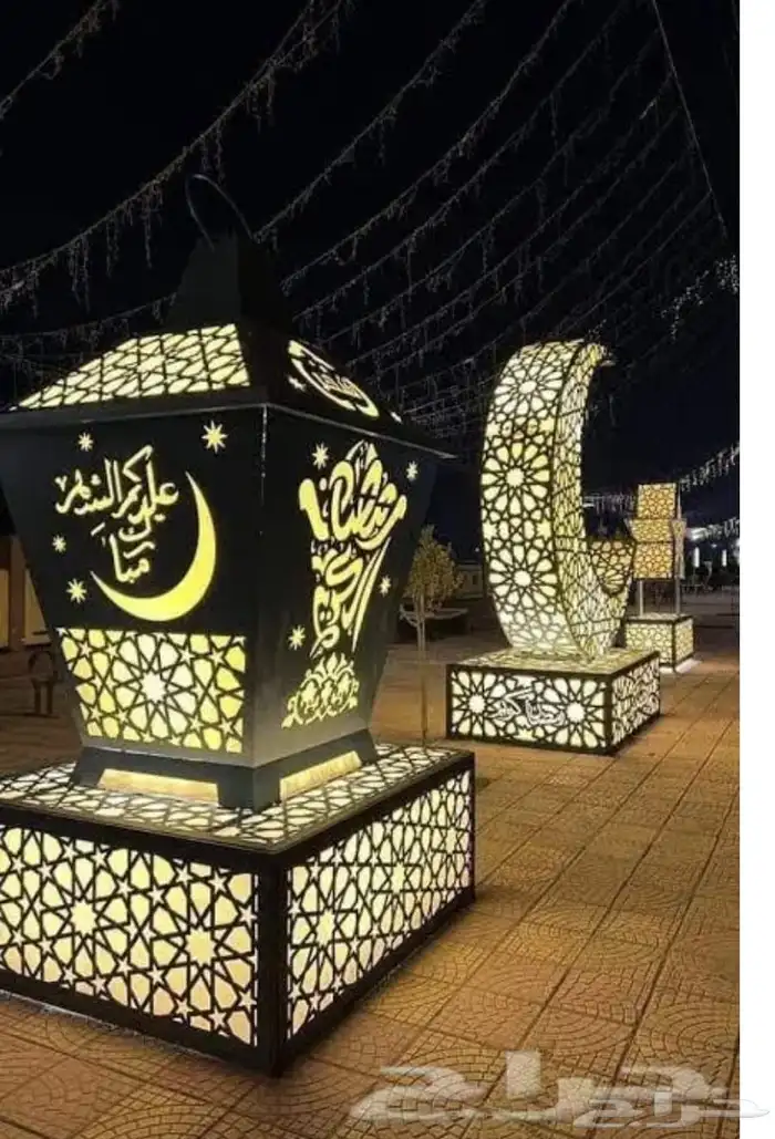 مجسمات رمضان كل الاشكال حديد قص ليزر 62