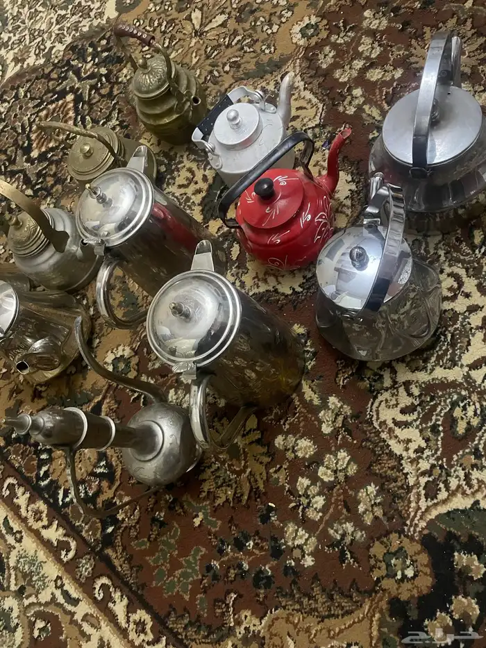 اباريق عدد 12 نحاس وستيل نضيف للبيع جمله عدد 12 5