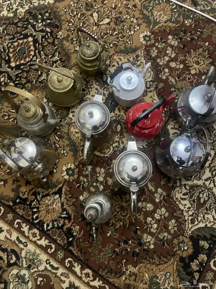 اباريق عدد 12 نحاس وستيل نضيف للبيع جمله عدد 12 0