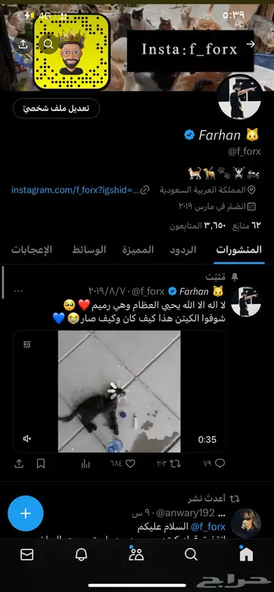 حساب خاص لتبني وانقاذ ومفقود الحيوانات 1
