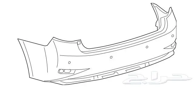 صدام خلفي لكزس ES350 متوافق مع 2016-2018 1