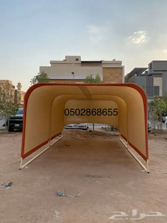 مظلة سيارة المتنقلة الطول 5.80 العرض 3.30 ارتفاع 2.50 3