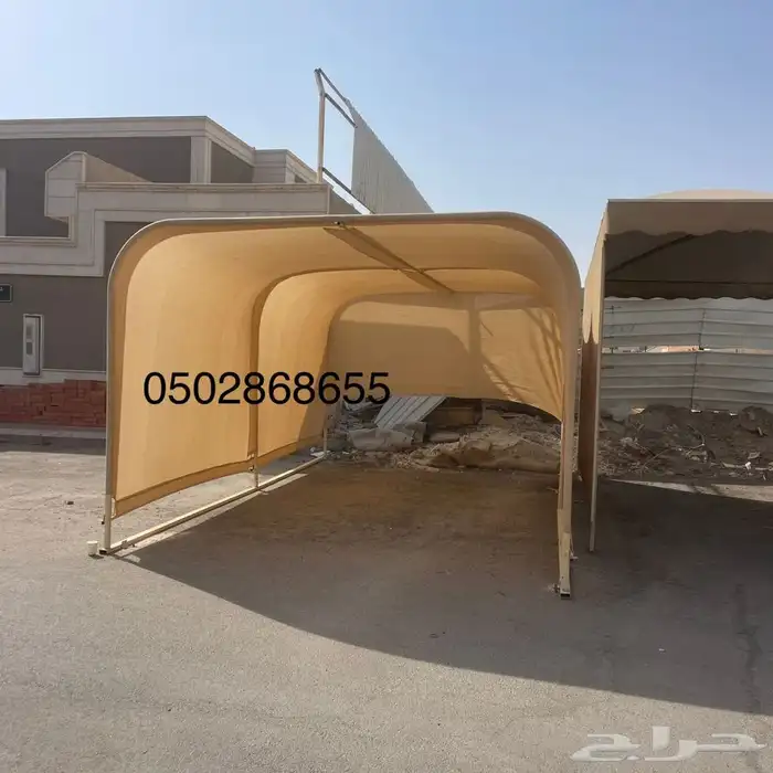مظلة سيارة المتنقلة الطول 5.80 العرض 3.30 ارتفاع 2.50 10