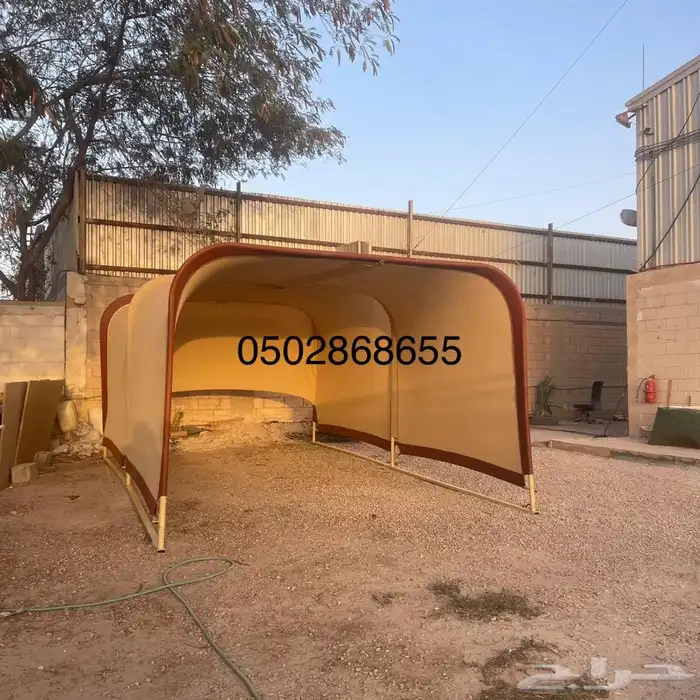 مظلة سيارة المتنقلة الطول 5.80 العرض 3.30 ارتفاع 2.50 14