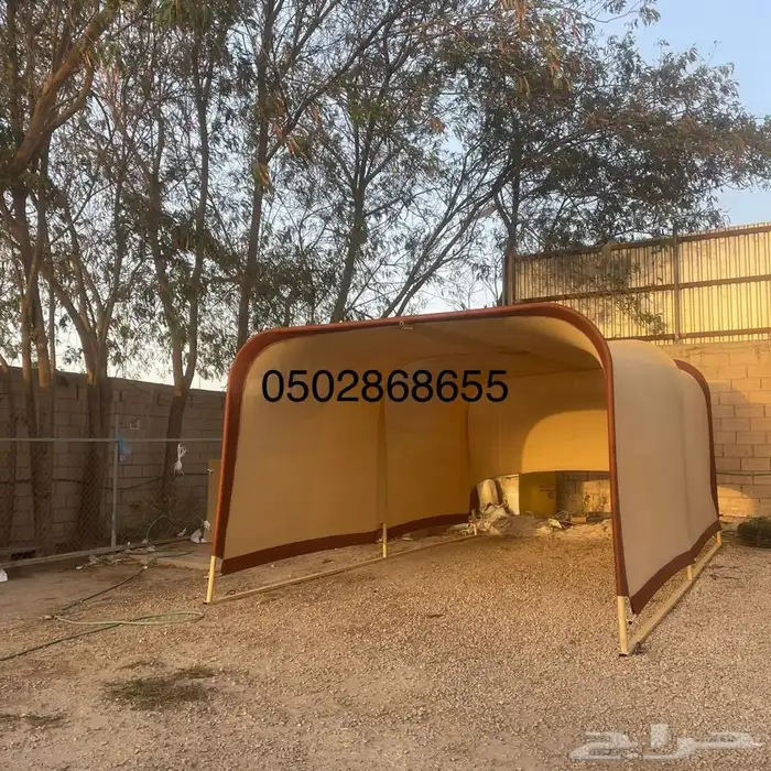 مظلة سيارة المتنقلة الطول 5.80 العرض 3.30 ارتفاع 2.50 12