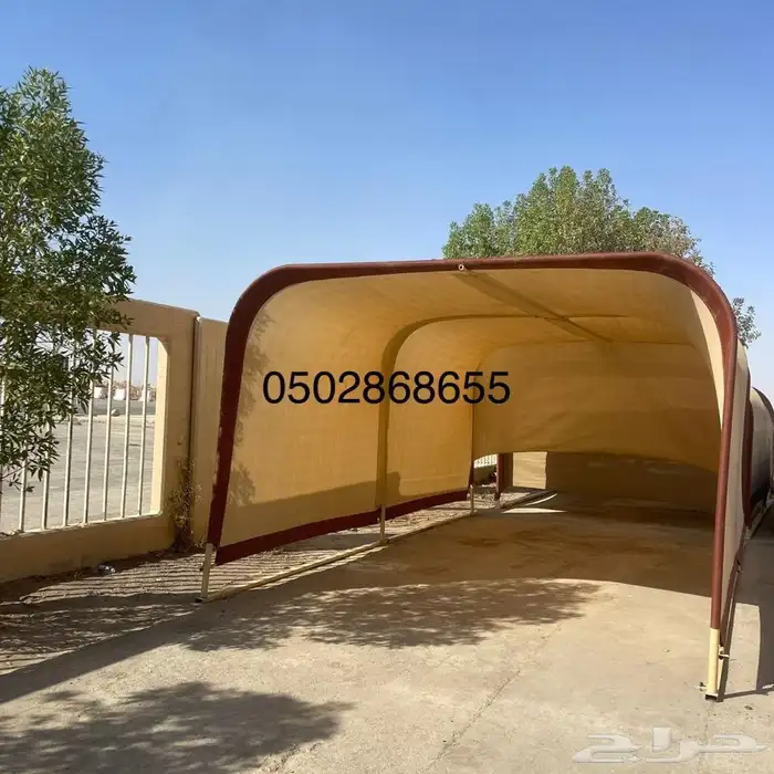 مظلة سيارة المتنقلة الطول 5.80 العرض 3.30 ارتفاع 2.50 6