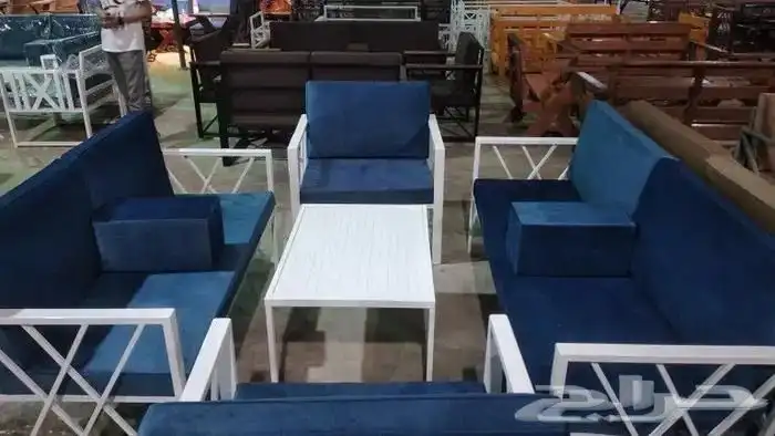 جلسات الخارجية حديد وخشب 9