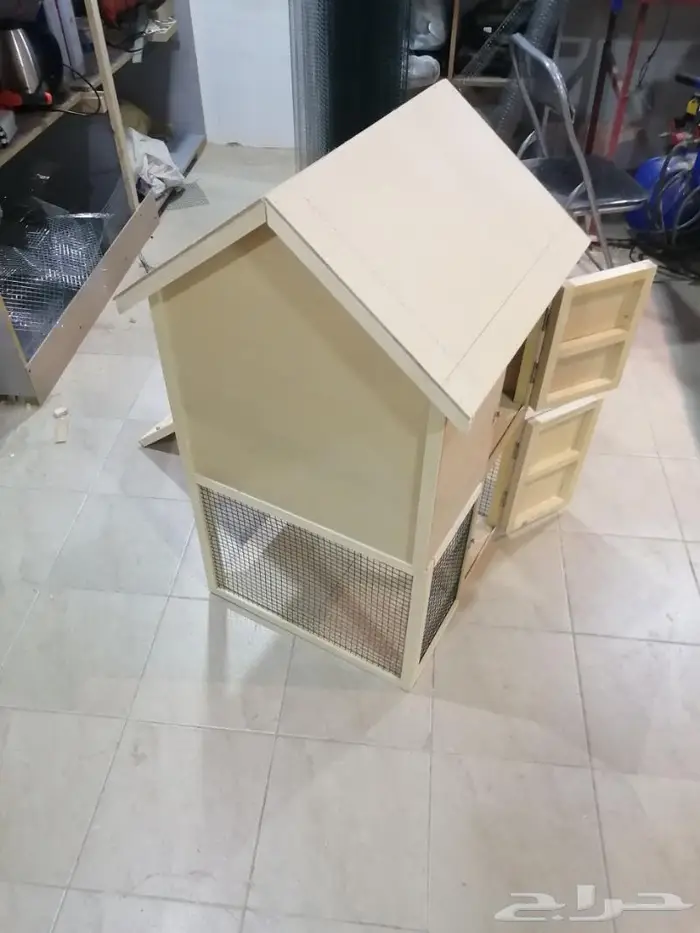 بيت قطط كوخ ريفي للحدائق الخارجيه 4