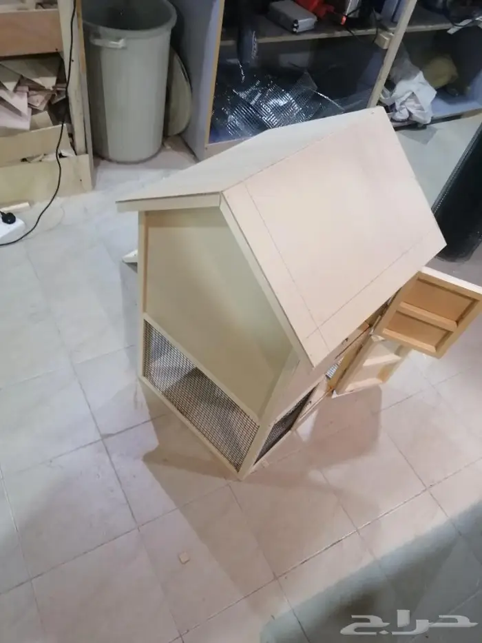 بيت قطط كوخ ريفي للحدائق الخارجيه 6