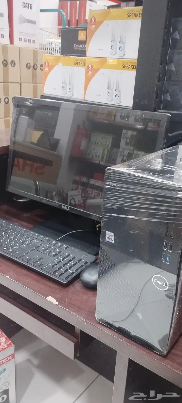كمبيوتر مكتبي i5 اي فايف ديل DELL معاشاشة 1
