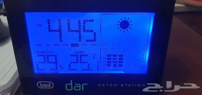 للبيع ساعه رقميه مع بيان حالة الطقس 3