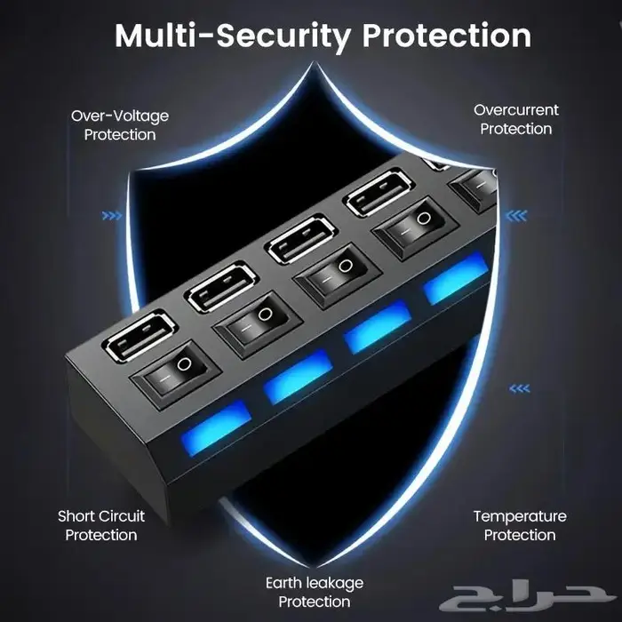 توصيلة USB منافذ 7 4