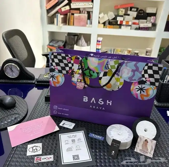 بوكسات أكياس شفاف مطاعم أكياس عبايات ليبل لوقو ستكر 38