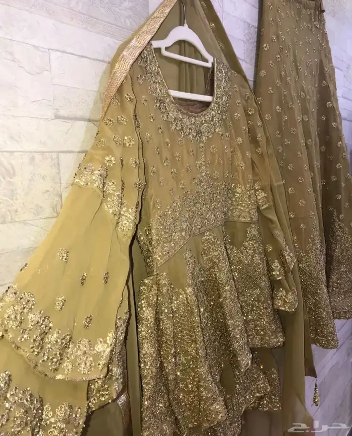 زي هندي عروسه صباحيه مقاس L قابل للتوسيع 2