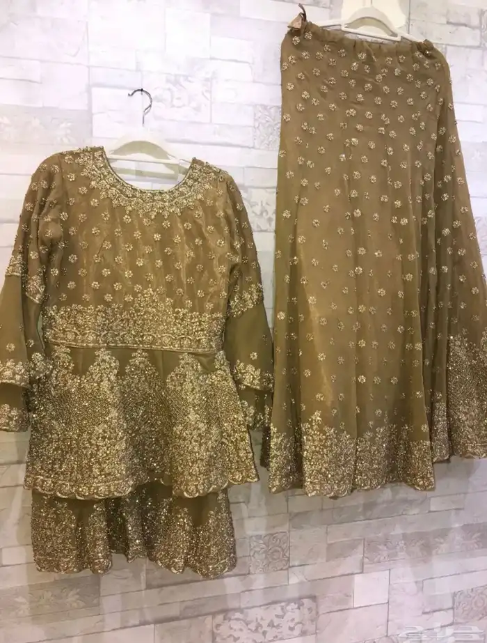 زي هندي عروسه صباحيه مقاس L قابل للتوسيع 10