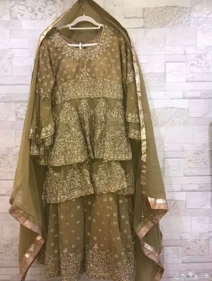 زي هندي عروسه صباحيه مقاس L قابل للتوسيع 11