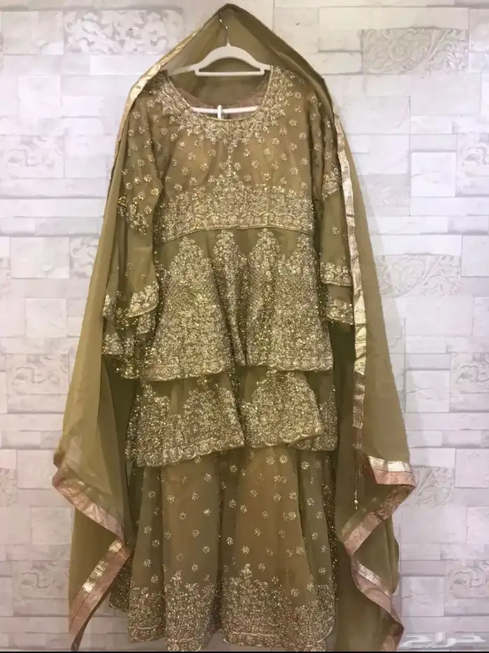 زي هندي عروسه صباحيه مقاس L قابل للتوسيع 9