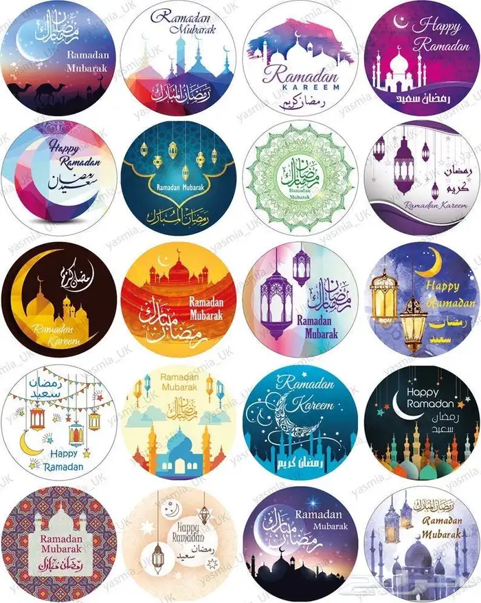 أطبع ستيكرات شهر العيد السعيد .. طباعة بنرات رول اب 0