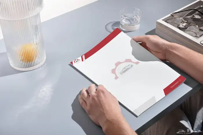 تصميم هوية تجارية ورشة سيارات . بالتوفيق 3