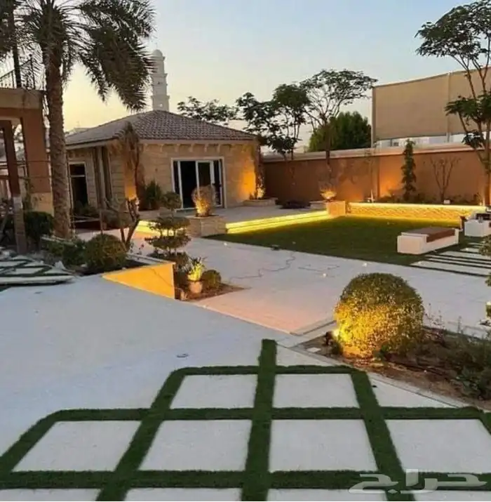 تنسيق حدائق بديل الخشب مضلات وجلسات وانشاء ملاعب البادل 8